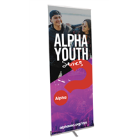 Alpha Youth Series Retractable Banner Alpha Youth Series Retractable Banner