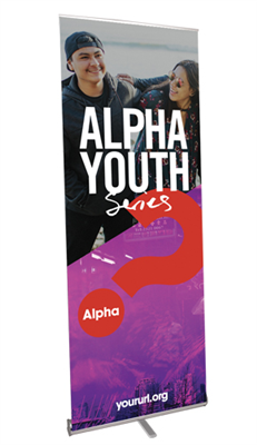 Alpha Youth Series Custom Retractable Banner Alpha Youth Series Custom Retractable Banner