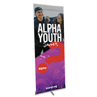 Alpha Youth Series Custom Retractable Banner Alpha Youth Series Custom Retractable Banner
