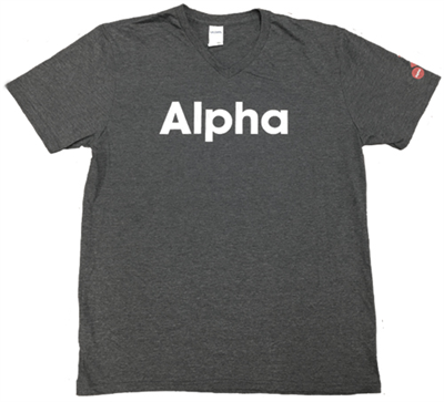 Alpha V-neck T-shirt - XX-LARGE - NEW Alpha V-neck T-shirt - XX-LARGE - NEW