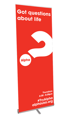 Custom Retractable Banner Stand - Red